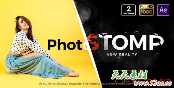 AE模板-信号损坏快闪片头 Stomp Promo-天天素材网