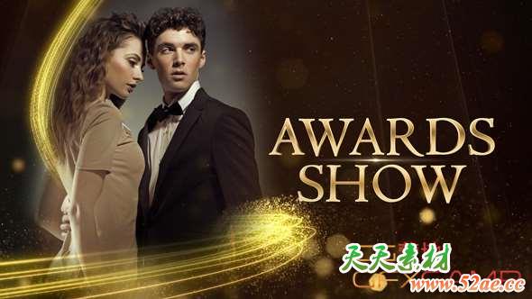 AE模板-粒子光线颁奖晚会片头开场 Awards Ceremony-天天素材网
