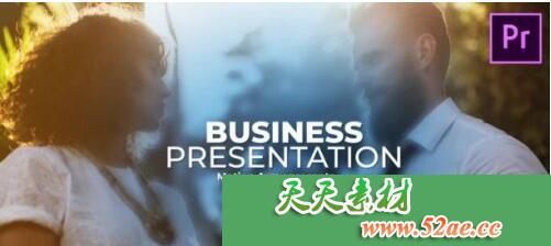 PR模板 企业商务团队成员文字字幕标题介绍相册展示-天天素材网