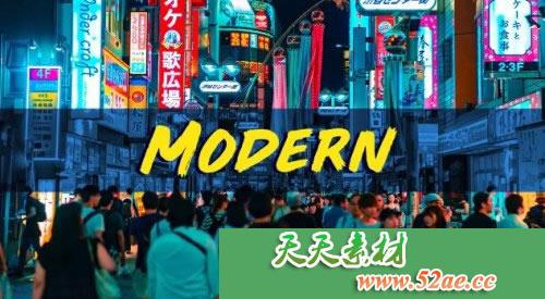 现代幻灯片流行通用开场 PR视频模板下载 Modern Slideshow Opener