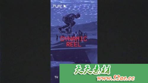 PR模板 手机屏幕开场VHS故事 片头模板下载-天天素材网