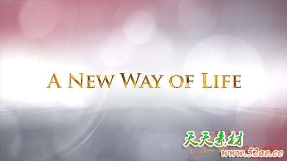 AE模板-婚礼大气文字视频宣传片开场 Wedding Trailer Titles-天天素材网