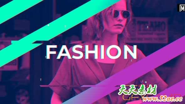 AE模板-动感文字时尚视频片头 Fashion Dynamic Opener-天天素材网