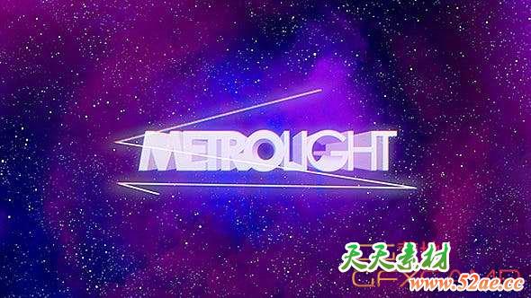 Apple Motion模板-时尚复古动画片头 Metrolight-天天素材网