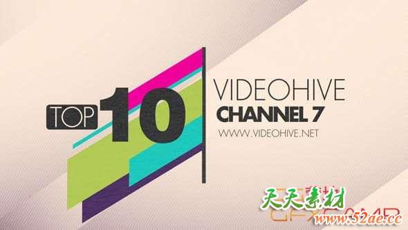 Apple Motion模板-十佳镜头栏目包装 Top 10 Package-天天素材网