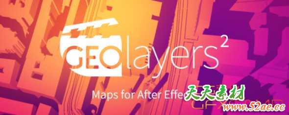 真实地图路径绘制AE脚本 Aescripts GEOlayers 2 V1.2.7+ 使用教程-天天素材网