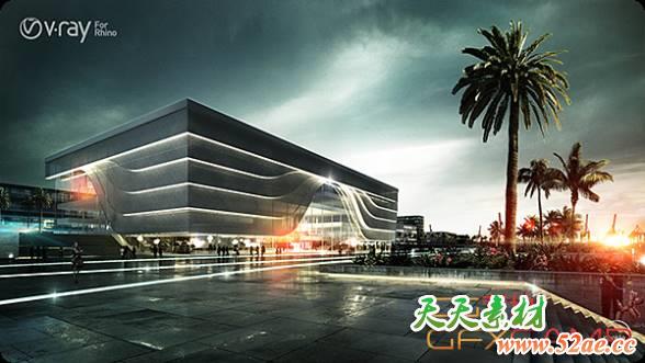 犀牛Vray渲染器插件破解版 V-Ray v3.60.03 for Rhino 5/6 Win64-天天素材网