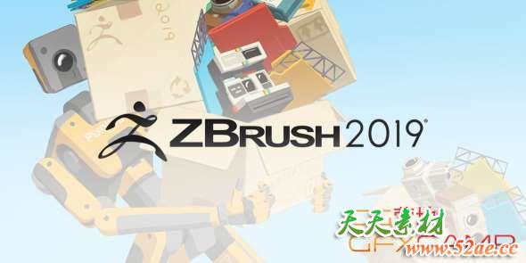三维雕刻建模软件 中文版/英文版 ZBrush 2019 Win破解版-天天素材网