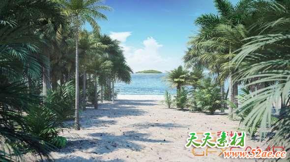 棕榈树植物3D模型 CGAxis – Palm Trees 3D Models Collection Volume 110-天天素材网
