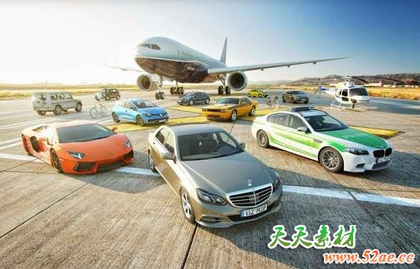 汽车飞机3D模型 VizPeople 3D Traffic v1 (C4D/FBX/MAX/OBJ格式)-天天素材网