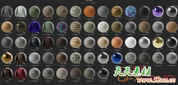 60个Substance Painter材质预设-天天素材网
