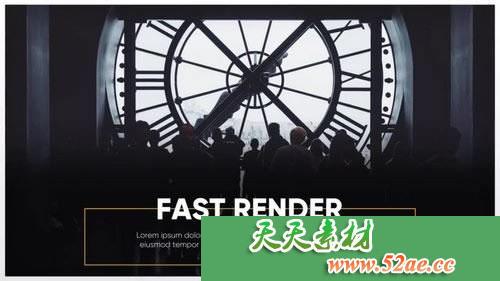 PR模板 极简主义演示 简单简洁开场片头 Minimalist Presentation-天天素材网