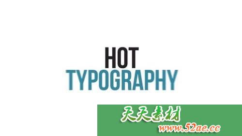 PR模板 时尚动力学排版动画 Stylish Kinetic Typography-天天素材网