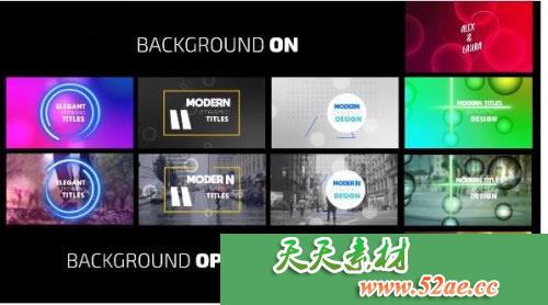 PR模板 文字标题动画视频片头模板 Titles 