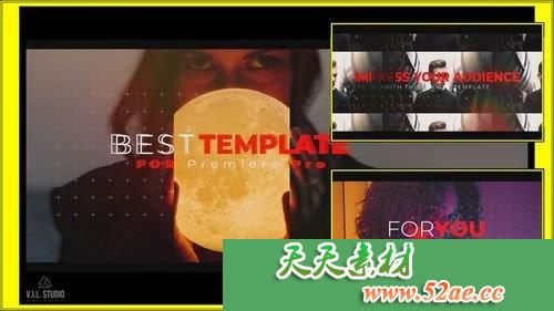 PR模板下载 失真特效影视级开场 Glitch Cinematic Opener-天天素材网