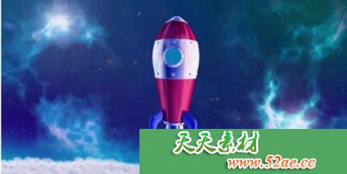 PR模板下载 3D火箭空间开启器 3D Rocket Space Opener-天天素材网