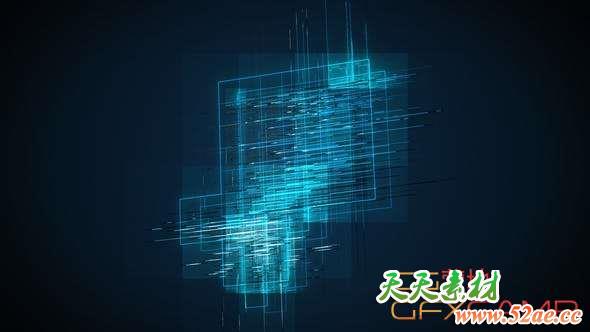 AE模板-科技感网络Logo动画 Virtual Glitch – Hi-Tech Logo Reveal-天天素材网