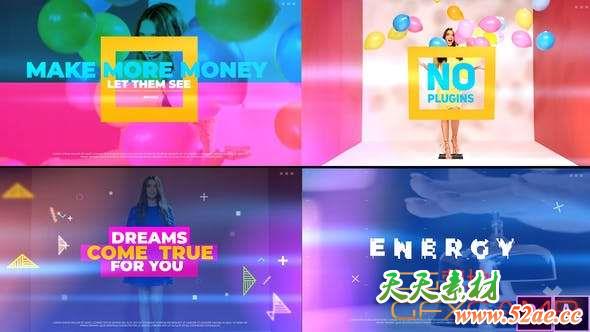 AE模板+PR预设-快速时尚视频片头 Fast Opener-天天素材网