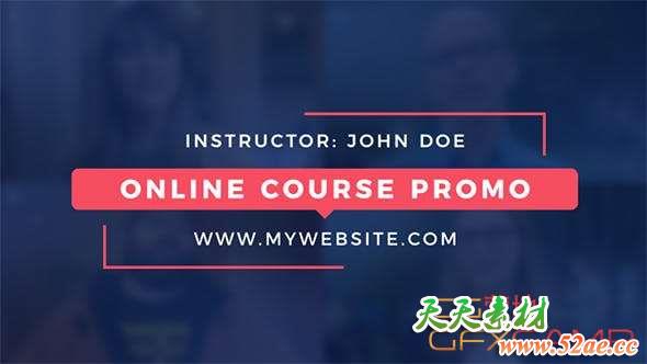 AE模板-网络教学宣传视频包装 Online Course Promo Pack-天天素材网