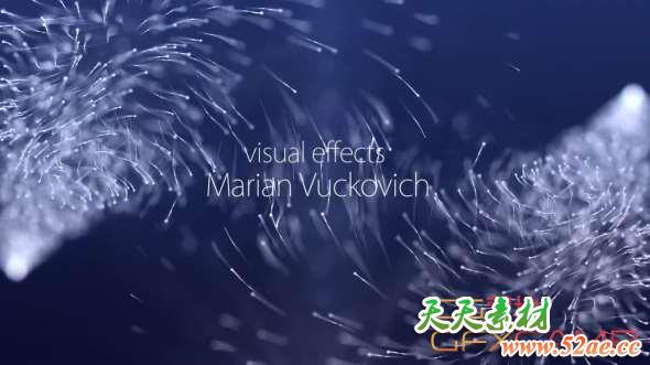 AE模板-粒子生长发散文字片头 Bright Romantic Titles-天天素材网