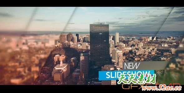 AE模板-图形切割视差开场 Dynamic Opener-天天素材网