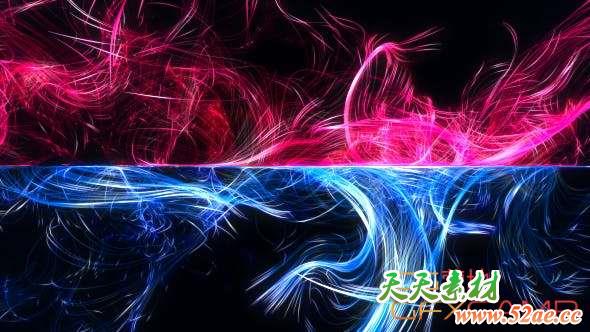 AE模板-对称粒子飞舞Logo动画 Trail Logo Reveal-天天素材网