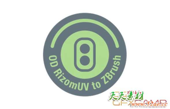 ZBrush RizomUV接口插件 OD Rizom ZBrush Bridge 2018-2019-天天素材网