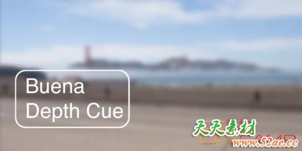 AE镜头真实景深插件 Rowbyte Buena Depth Cue v2.5.4 CS6-CC 2019 Win一键安装破解版-天天素材网