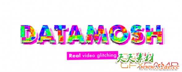 视频像素撕拉损坏噪点AE脚本 Aescripts Datamosh v1.1.5-天天素材网