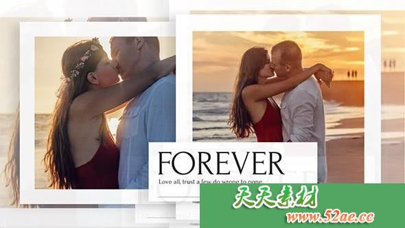 PR模板 简洁婚礼纪念日度假幻灯片// Premiere Pro Clean Slideshow-天天素材网