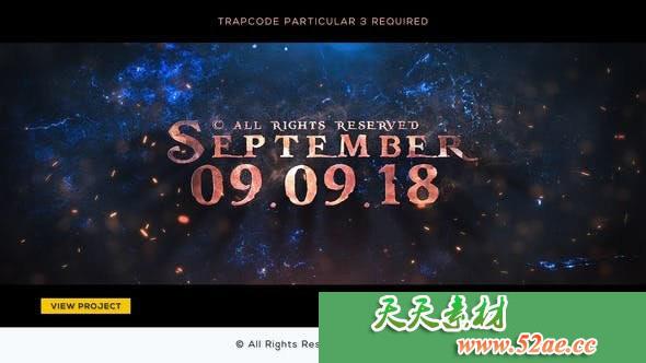 PR模板 史诗音乐推广预告宣传片视频模板 Epic Song - Teaser-天天素材网