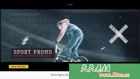 PR模板 体育促销预告片 视频片头模板下载 Sport Promo-天天素材网