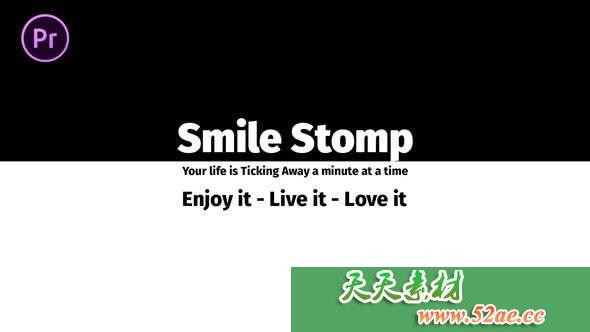 PR模板 简单图形Smile Stomp | 基本图形| Mogrt-天天素材网