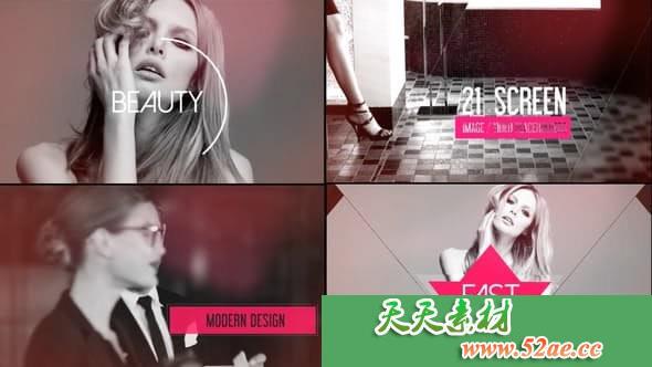 PR模板 动态视频开场片头模板 Dynamic Video Opener-天天素材网