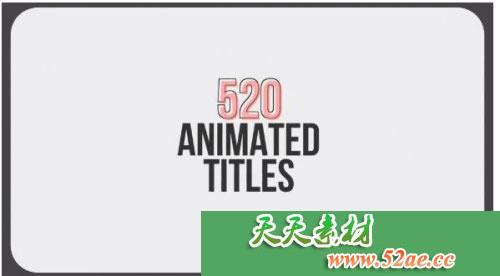 PR模板 简单文字标题动画 - 风格2 - Premiere Pro模板-天天素材网