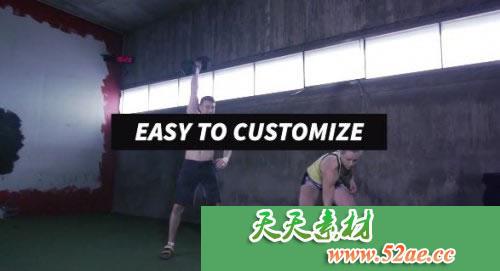 PR模板 失真特效开场预告宣传片视频片头模板 Glitch Promo-天天素材网