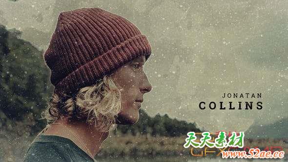 PR模板-复古笔刷遮罩图片开场 Paint Opener-天天素材网