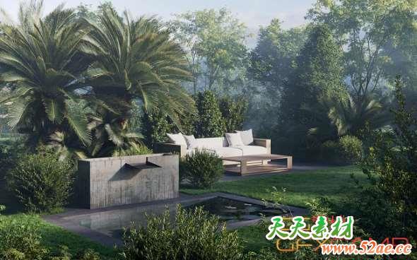 建筑表现植物树木3D模型 Maxtree – Plant Models Vol.13-天天素材网