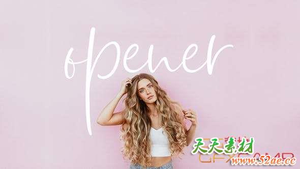 AE模板-节奏快闪文字视频片头 Beat Opener-天天素材网