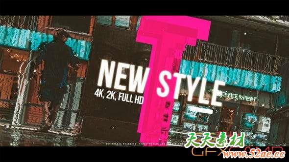 AE模板-节奏感文字图片开场 Claps Opener-天天素材网