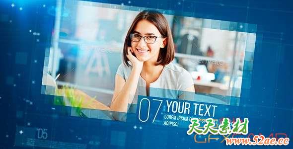 AE模板-商务合作宣传图片介绍 Corporate Slideshow-天天素材网