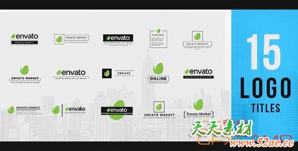 AE模板-Logo文字标题动画 Logo Titles-天天素材网