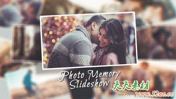 AE模板-美好回忆照片相册片头 Photo Memory Slideshow-天天素材网