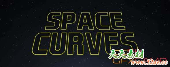 三维空间曲线路径动画AE脚本 Aescripts Space Curves v1.0-天天素材网