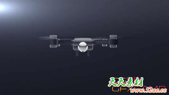 FCPX插件：无人机航拍Logo动画 Drone Logo Reveal-天天素材网