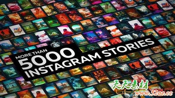 AE模板-INS视频包装宣传制作工具包 Stories Generator-天天素材网