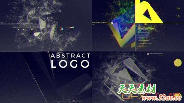 AE模板-抽象创意Logo动画 Logo Abstract-天天素材网