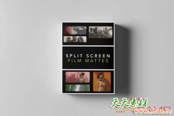 分屏黑白遮罩图片素材 Tropic Colour – Split Screen Film Mattes-天天素材网