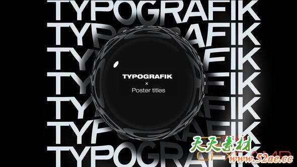 Typografik - Kinetic Poster Titles