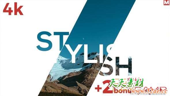 AE模板-文字标题图片切换开场 Fast Dynamic Slideshow 3 in 1-天天素材网